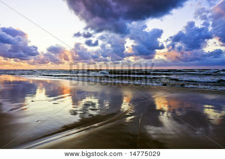 Sunset Over Ocean