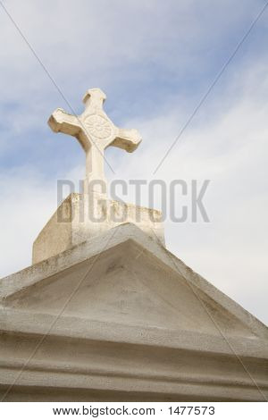 Cruz de cementerio en Nueva Orleans