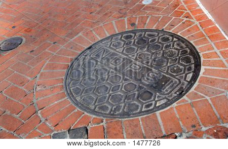 Tapa de alcantarilla de Nueva Orleans