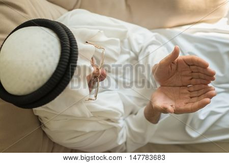 Elderly Arabic man