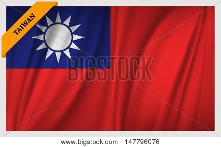 National flag of Taiwan - waving edition