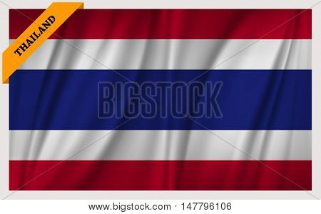 National flag of Thailand - waving edition