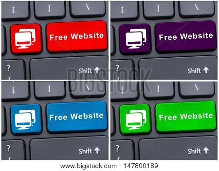 Free Website Button On Laptop Keyboard