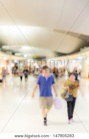 Abstrast Blurred background : airport boarding area