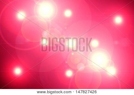 Digital lens flare in black background horizontal frame warm and abstract background