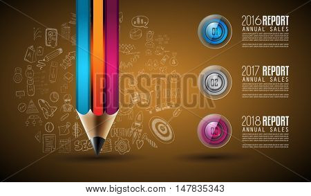 Clean Infographic Layout Template for data and information analysis with a number of solutions available. Ideal for product presentation, year production reports and so on.