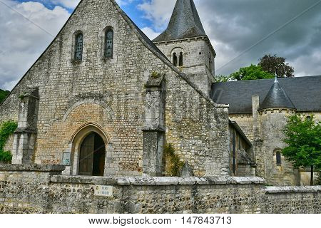 Saint Wandrille Rancon France - june 22 2016 : the Saint Michel church