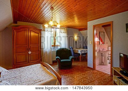 Countryside House Comfortable Interior In Alsacien Style