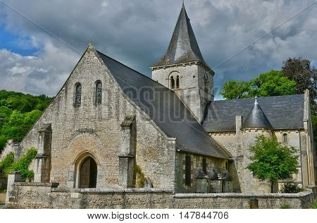 Saint Wandrille Rancon France - june 22 2016 : the Saint Michel church