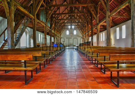 Saint Wandrille Rancon France - june 22 2016 : the Saint Wandrille abbey
