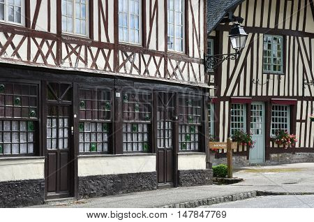 Saint Wandrille Rancon France - june 22 2016 : the village centre
