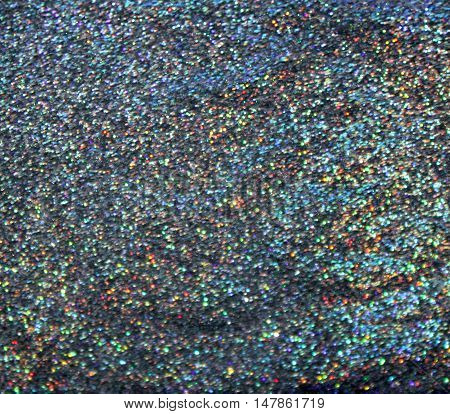Holographic rainbow silver glitters for background image