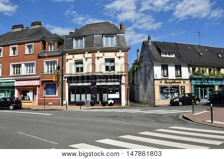 Buchy France - june 23 2016 : the city center