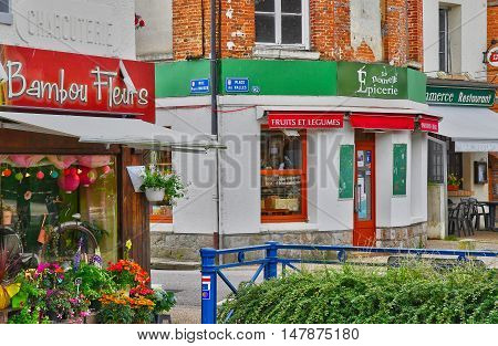 Cleres France - june 23 2016 : the village center