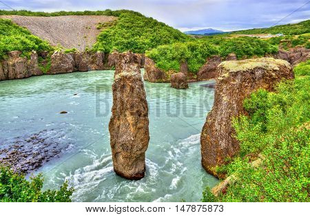 Bruarhlod Canyon of the Hvita river near Gullfoss Waterfall in Iceland