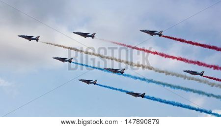 Aerobatic Team In Action