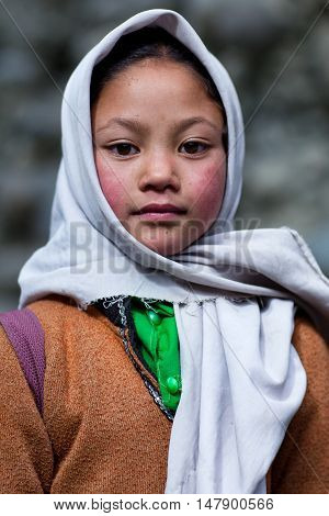 Balti Children In Ladakh, India