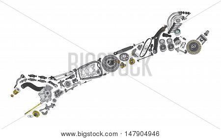 Original equipment spare auto parts make in wrench