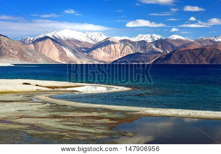 Pangong Lake In Ladakh, North India