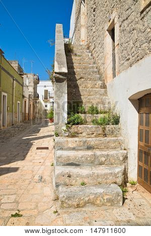 Alleyway. Sammichele di Bari. Puglia. Southern Italy.