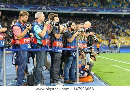 Football Photographers At Work