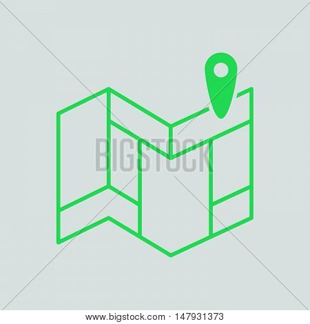 Navigation Map Icon