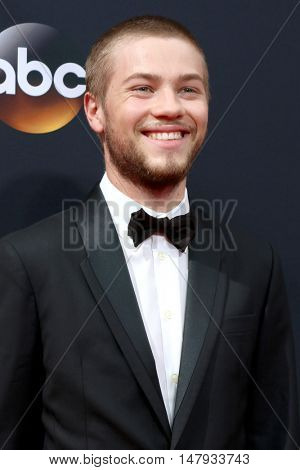 LOS ANGELES - SEP 18:  Connor Jessup at the 2016 Primetime Emmy Awards - Arrivals at the Microsoft Theater on September 18, 2016 in Los Angeles, CA
