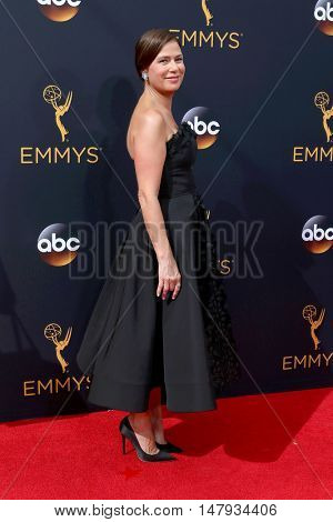 LOS ANGELES - SEP 18:  Maura Tierney at the 2016 Primetime Emmy Awards - Arrivals at the Microsoft Theater on September 18, 2016 in Los Angeles, CA