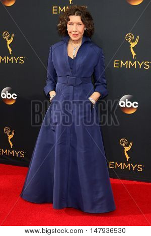 LOS ANGELES - SEP 18:  Lily Tomlin at the 2016 Primetime Emmy Awards - Arrivals at the Microsoft Theater on September 18, 2016 in Los Angeles, CA