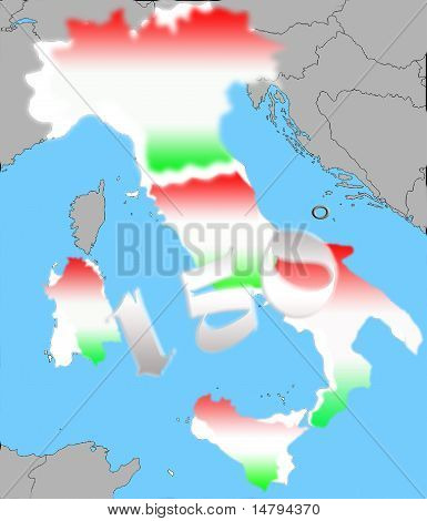 Italy. 150° Anniversary Unity