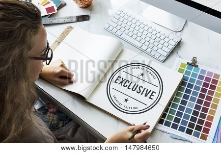 Exclusive Confidential Private Solitude Graphic Concept