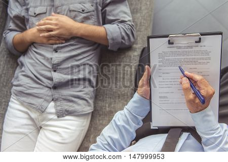 Man At The Psychotherapist