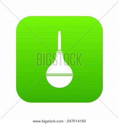 Medical Pear Icon Digital Green For Any Design Isolated On White Vector Illustration