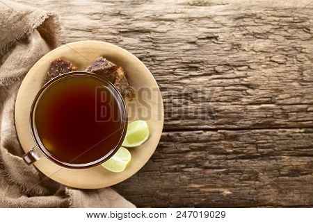 Fresh Homemade Aguapanela, Agua De Panela Or Aguadulce, A Popular Latin American Sweet Drink Made Of