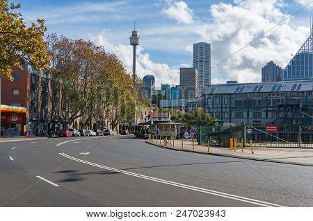 Sydney, Australia - April 22, 2018: Woolloomooloo District With Famous Harrys Cafe De Wheels Pie Sho