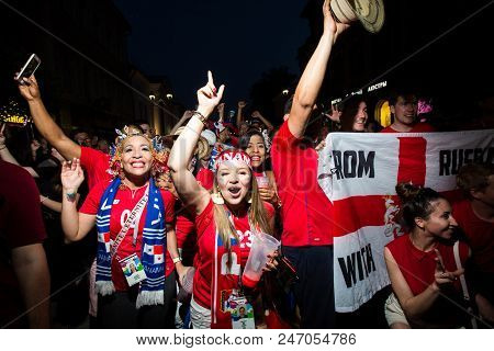Nizhny Novgorod, Russia-june 24, 2018: Football Fans Came To Nizhny Novgorod For The World Cup. Fans