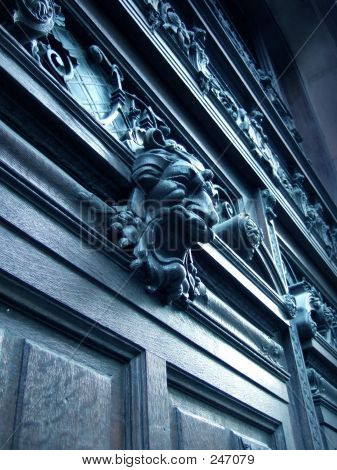 Dark Wood Door