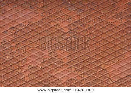 Piastra di metallo ruggine