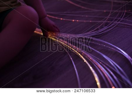 Young Kid Exploring Snoezelen Space