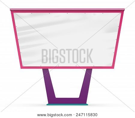 Blank Bigboard. Street Advertising. Advertising On The Post. Design Of A Billboard. Street Billboard