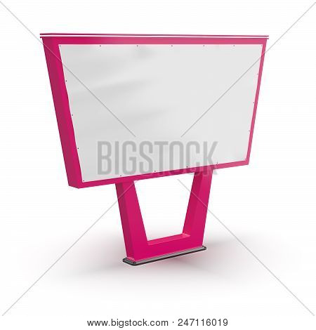 Blank Bigboard. Street Advertising. Advertising On The Post. Design Of A Billboard. Street Billboard