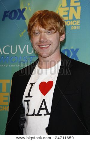 LOS ANGELES - AUG 7: Rupert Grint 2011 Teen Choice Awards järjestetään Gibson Amphitheatre sinun