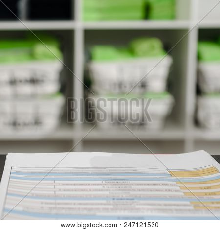 Schedule With List Of Personal Training On Reseption At Fitness Center