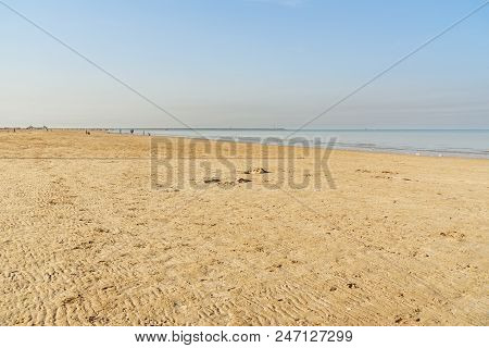 City Beach At Persian Gulf In Bandar Ganaveh. Bushehr Province. Iran