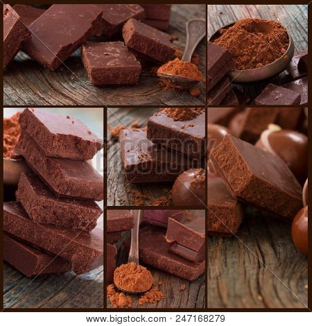 tasteful chololate collage