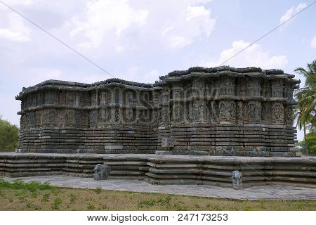 Kedareshwara Temple, Halebid, Karnataka, India View From The North West