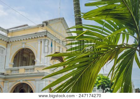 Old Town Hall In George Town In Penang, Malaysia. The Foundation Stone Was Laid In 1879.