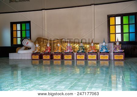 Khao Wong, Kalasin - June 16, 2018: Wat Wang Kham Temples In  Kalasin Province Thailand On June 16, 