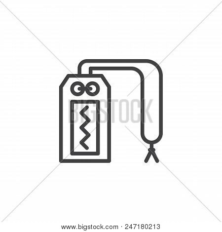 Omamori Outline Icon. Linear Style Sign For Mobile Concept And Web Design. Japanese Amulet Simple Li