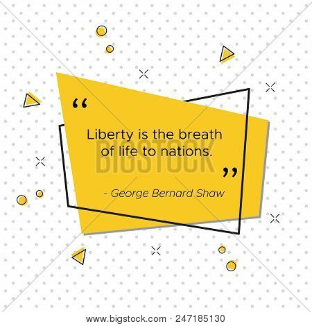 Pop-art Banner With Motivational Quote Of Irish Critic And Political Activist George Bernard Shaw Fo